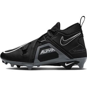 Nike Alpha Menace Pro 3 Mens CT6649-010 Black Gray Football Cleats Size 10